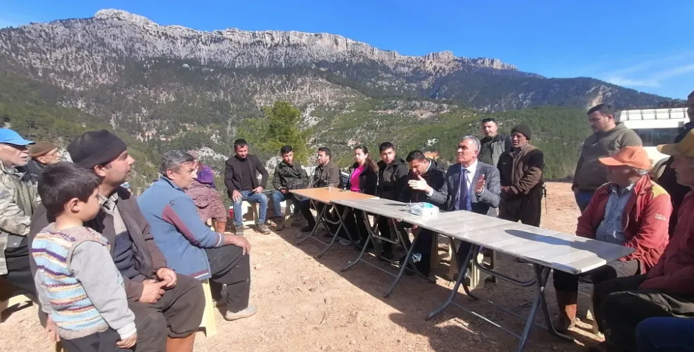 Anamur Orman İşletmesinden Boğumtu  Köylüleriyle yangın toplantısı 