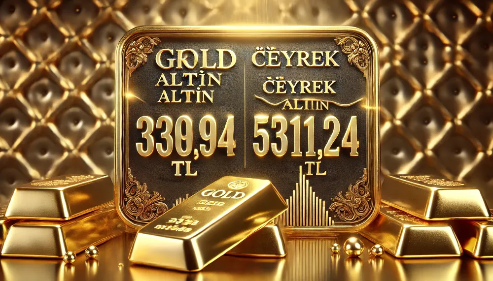 Altının Bugünkü Durumu: Gram Altın 3309,94 TL, Çeyrek Altın 5311,24 TL